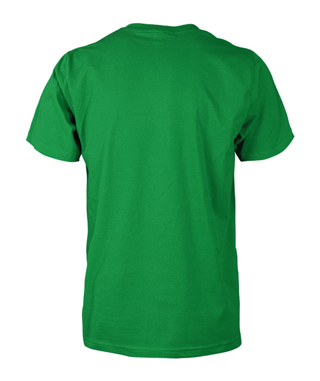 Unisex Cotton Tee - Irish Green - Back (plain, no print)
