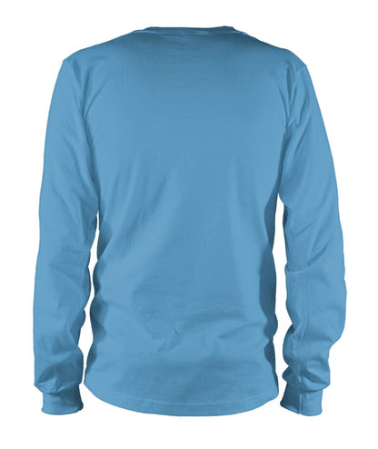 Unisex Long Sleeve - Carolina Blue - Back (plain, no print)