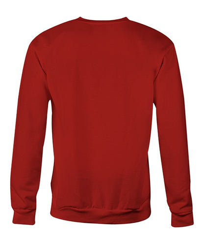 Crew Neck Sweatshirt - Garnet - Back (plain, no print)
