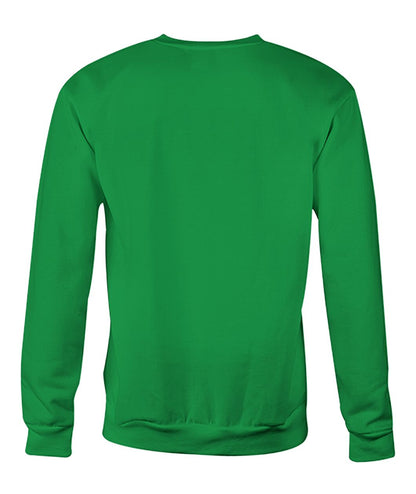 Crew Neck Sweatshirt - Irish Green - Back (plain, no print)