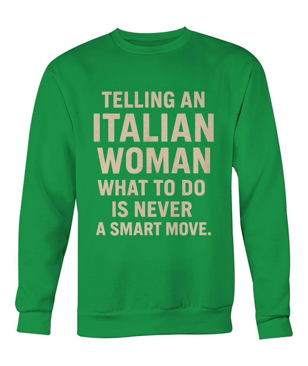 Crew Neck Sweatshirt - Irish Green - Front