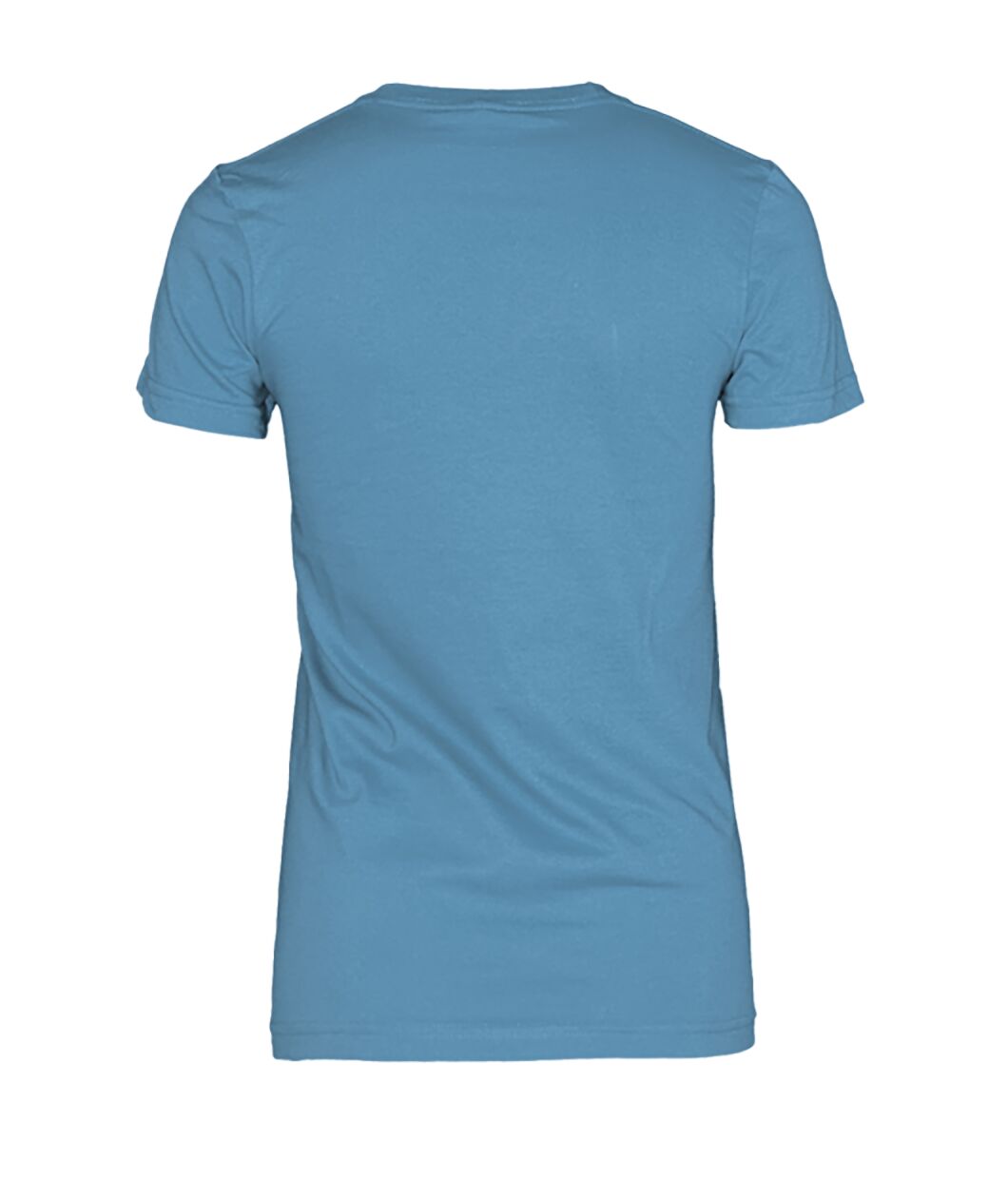Women's Crew Tee - Carolina Blue - Back (plain, no print)