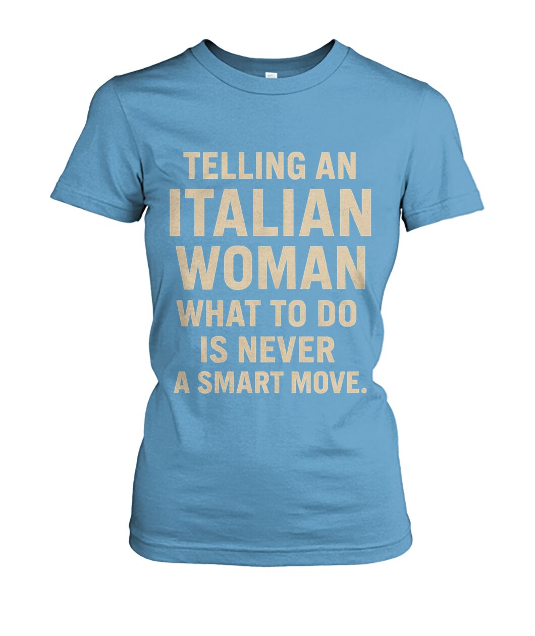 Women's Crew Tee - Carolina Blue - Front