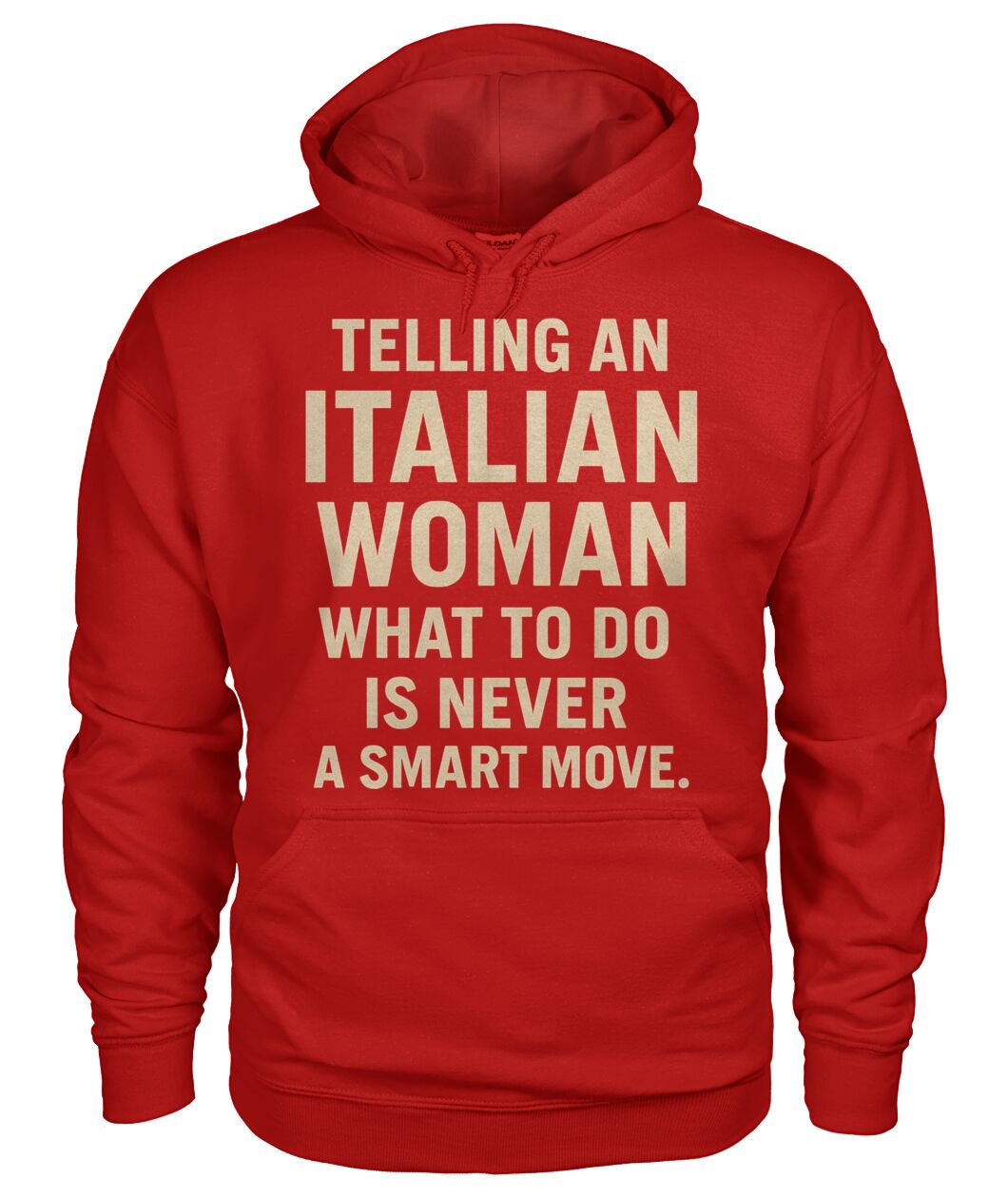 Unisex Hoodie - Cherry Red - Front
