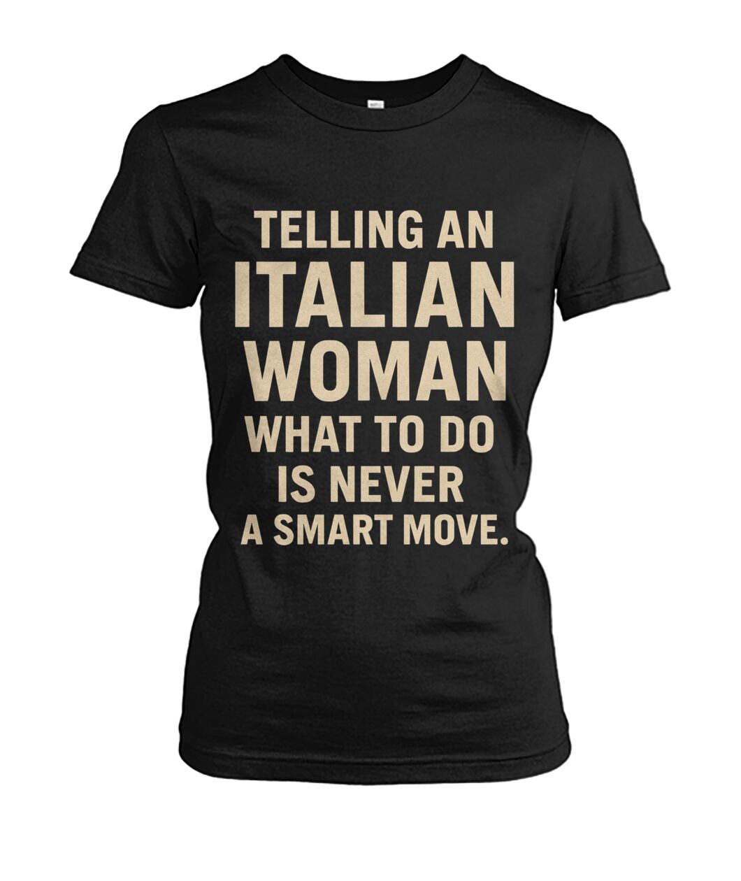 Women's Crew Tee - Black - Front