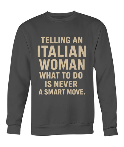 Crew Neck Sweatshirt - Charcoal - Front