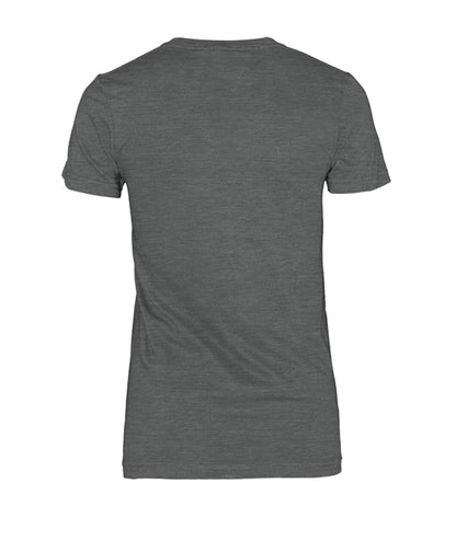 Women's Crew Tee - Dark Heather - Back (plain, no print)