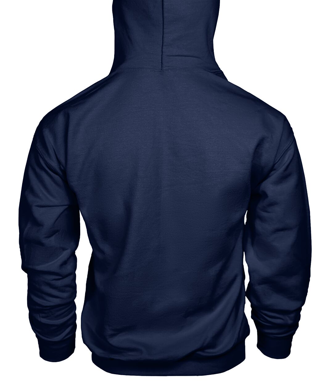 Unisex Hoodie - Navy - Back (plain, no print)