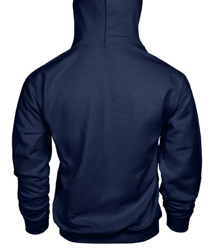 Unisex Hoodie - Navy - Back (plain, no print)