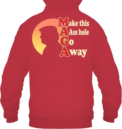 Unisex Heavyweight Pullover Hoodie - Cardinal Red - back