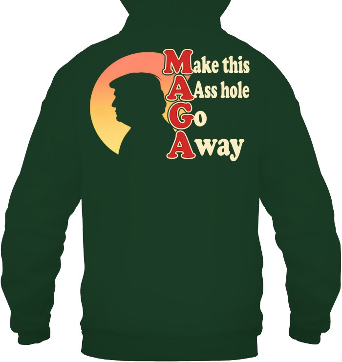 Unisex Heavyweight Pullover Hoodie - Forest Green - back