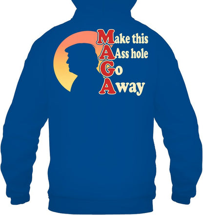 Unisex Heavyweight Pullover Hoodie - Royal - back