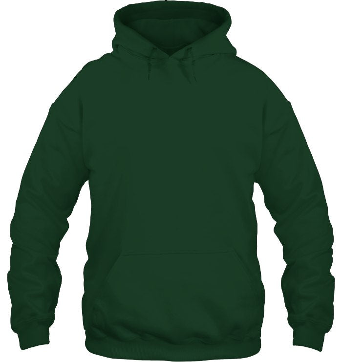 Unisex Heavyweight Pullover Hoodie - Forest Green - front