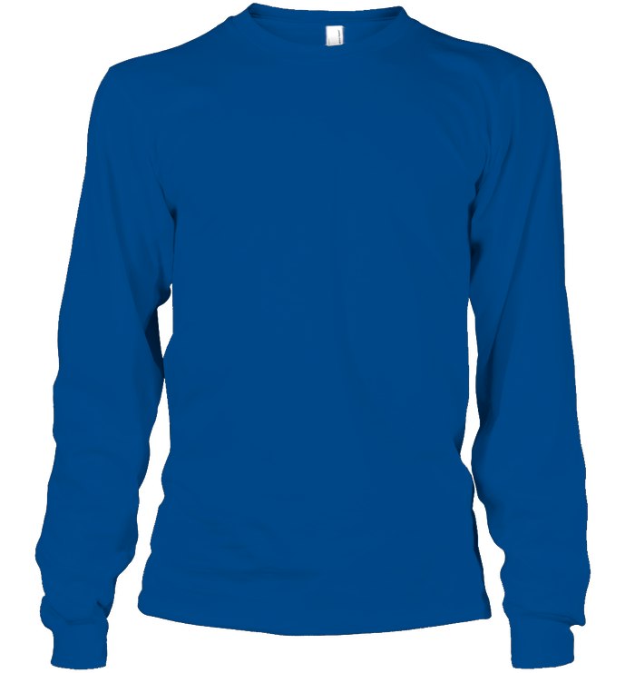 Unisex Long Sleeve Classic Tee - Royal - front