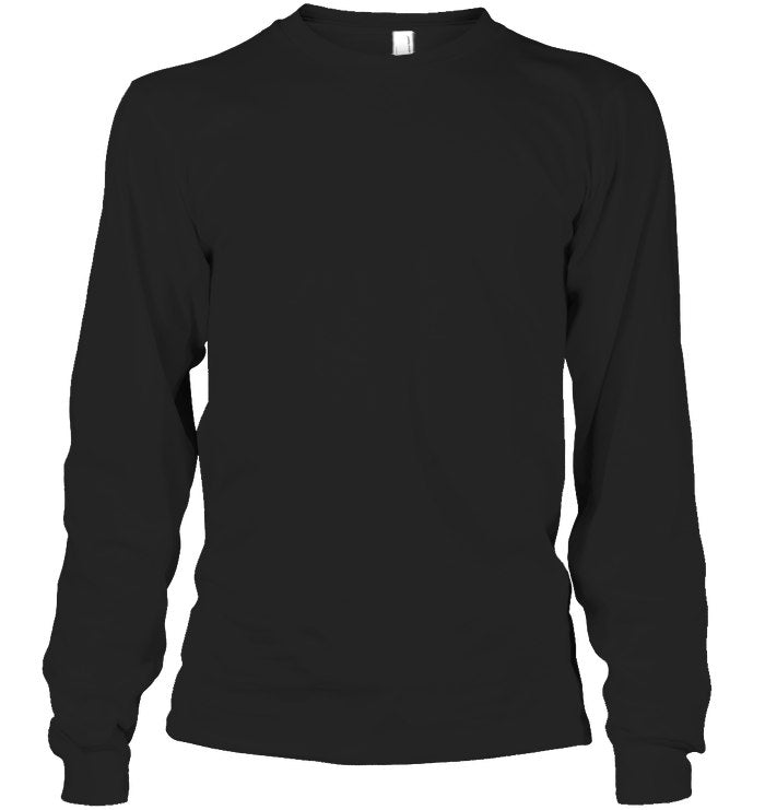 Unisex Long Sleeve Classic Tee - Black - front
