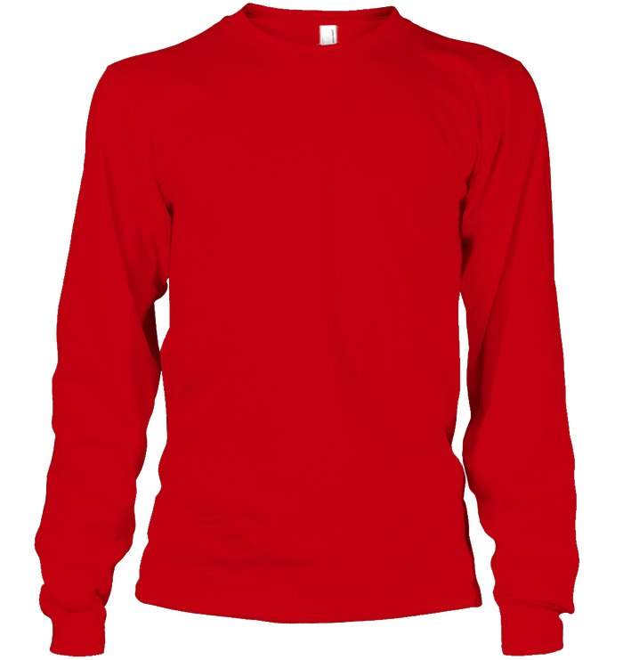 Unisex Long Sleeve Classic Tee - Red - front