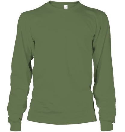 Unisex Long Sleeve Classic Tee - Military Green - front