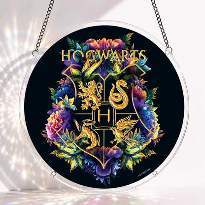 Acrylic Jigsaw Puzzle Suncatcher - Hogwarts Crest