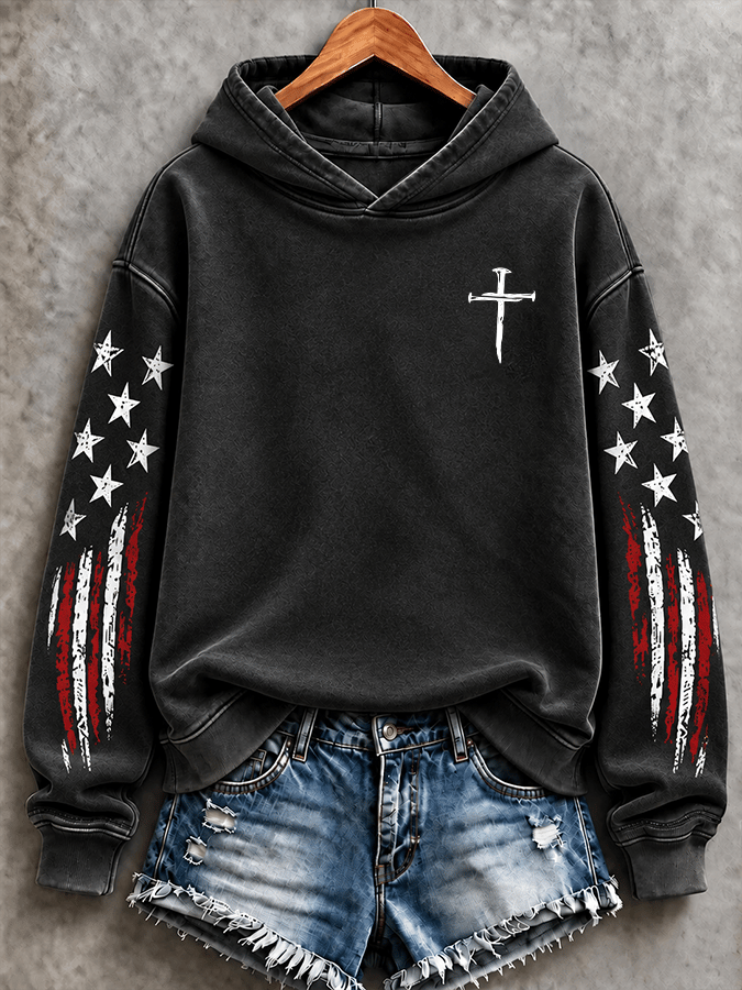 Women's Casual Print Long-Sleeved Sweatshirt