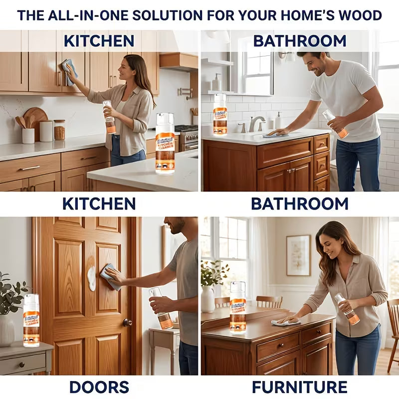Kitchen Cabinet Cleaner Spray - Grease & Grime Remover