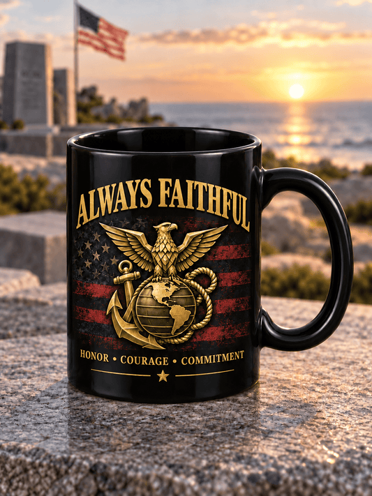 Unisex Vintage Veteran Art Printed Mug