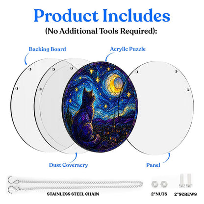 5-Pack Acrylic Jigsaw Puzzle Suncatcher Gift Set