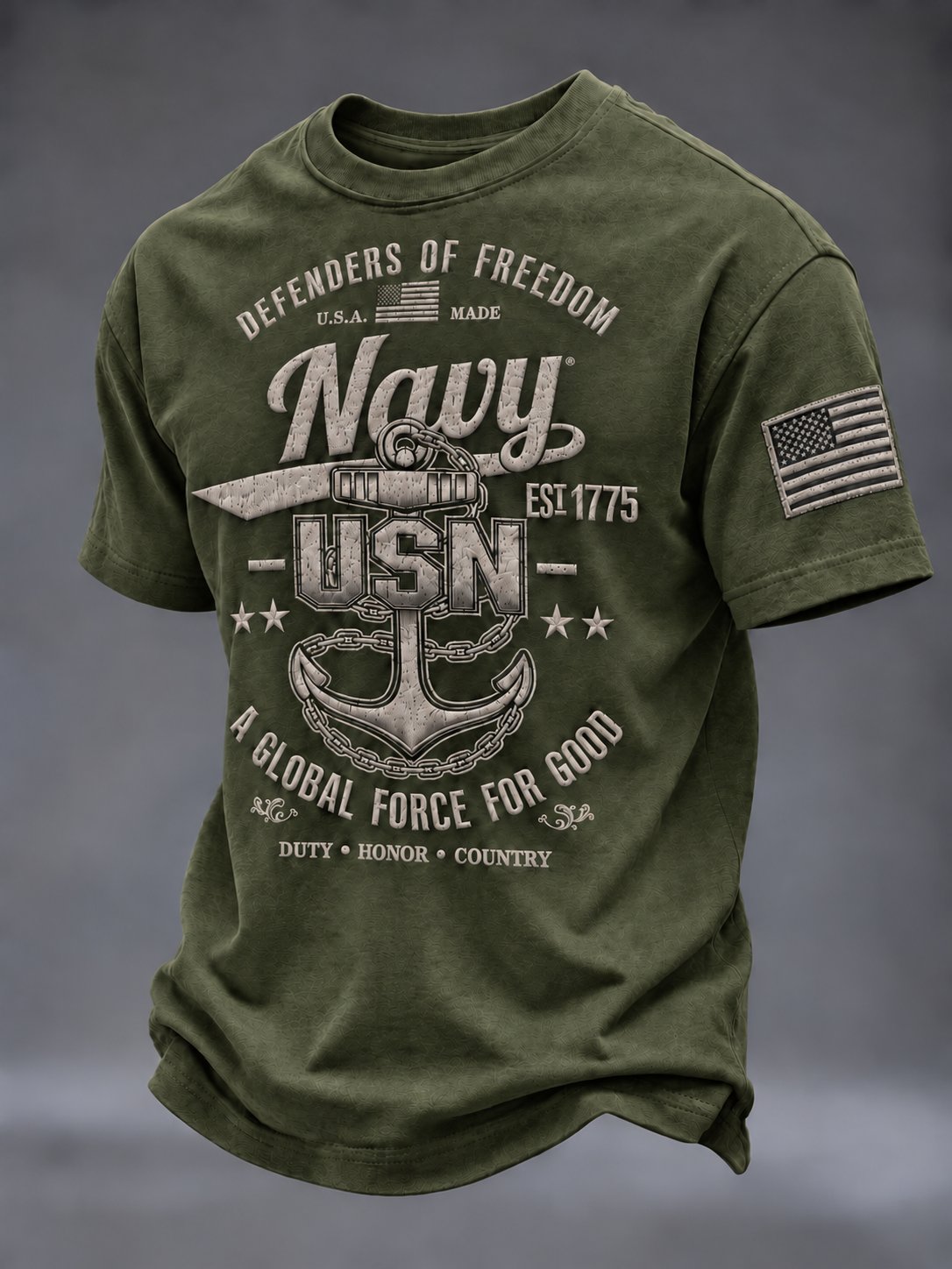 Men's Veterans Day Print Short-Sleeve T-Shirt