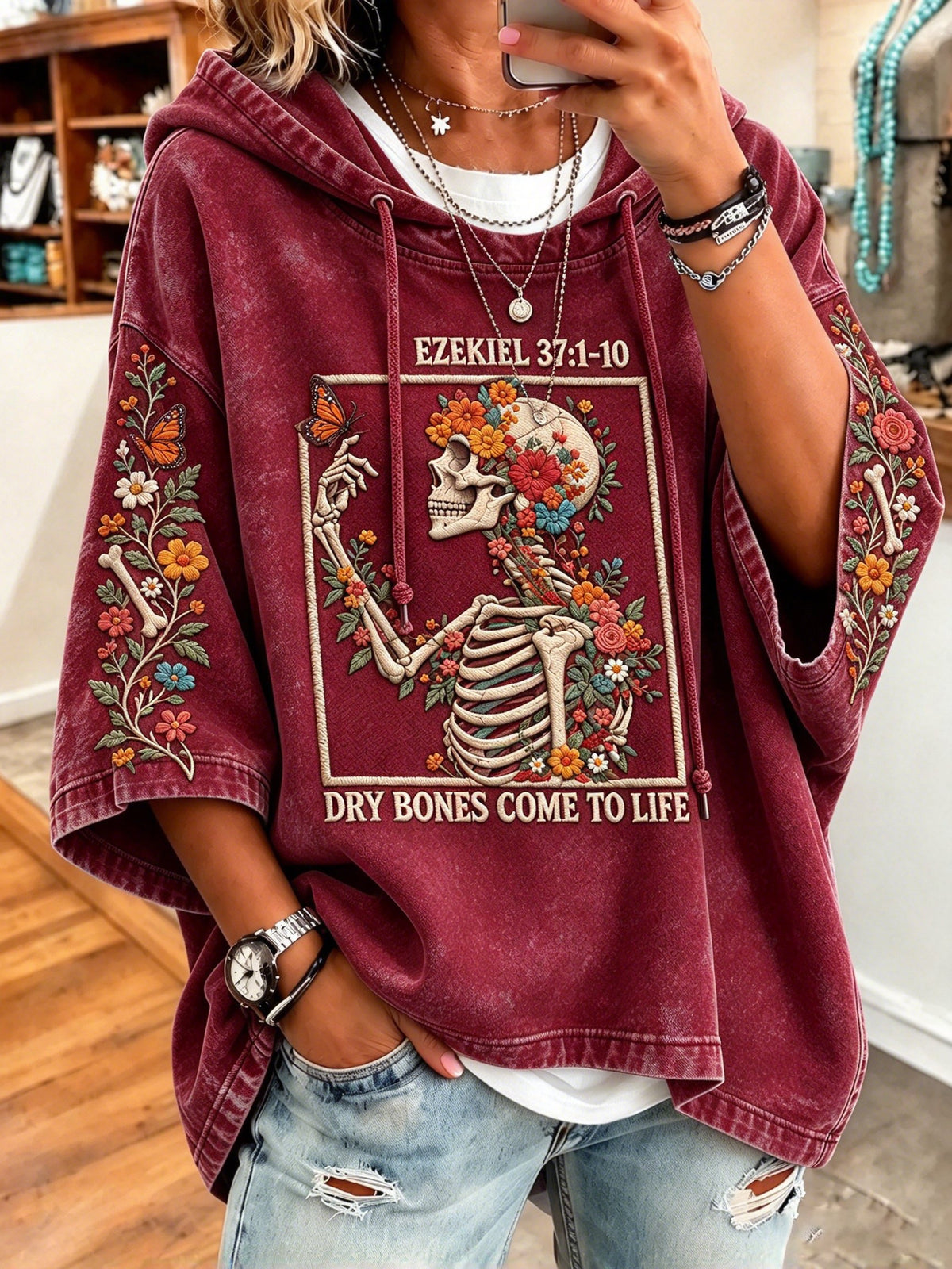 Women's Faith Print Casual Top