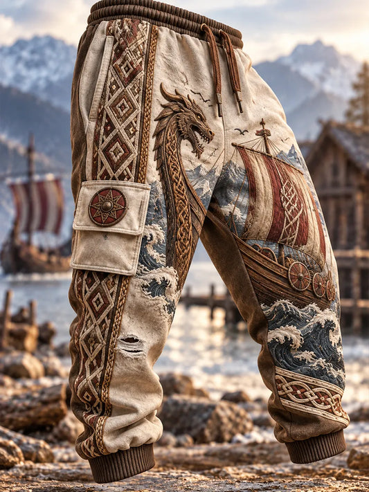 Men's Viking Casual Sweatpants Trousers