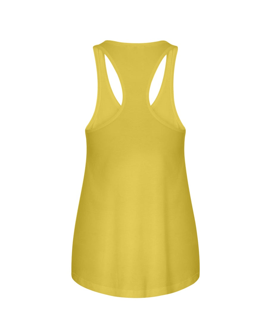 I'M NOT RUDE I'M DUTCH - Ladies Flowy Tank - Neon Yellow - back