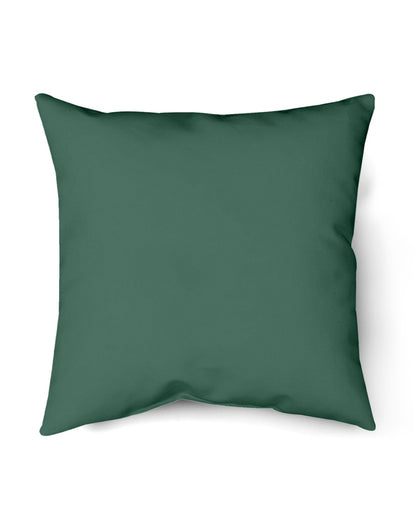 I'M NOT RUDE I'M DUTCH - Indoor Pillow - 18” x 18” - Forest Green - back