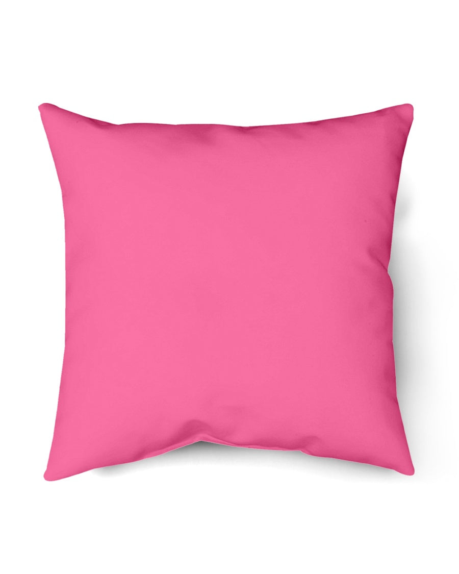 I'M NOT RUDE I'M DUTCH - Indoor Pillow - 18” x 18” - Cyber Pink - back