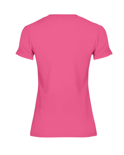 I'M NOT RUDE I'M DUTCH - Premium Fit Ladies Tee - Fuchsia - back
